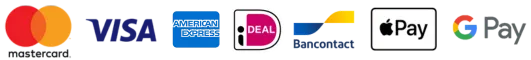 Wij accepteren Visa, Mastercard, PayPal en Crypto.